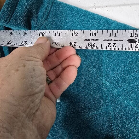 The North Face 1/4‎ Zip Pull Over Fleece Shirt Jacket Medium Women's Green - Picture 5 of 8